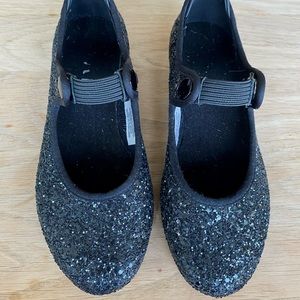 Sparkly glitter Bloch kids Girls Tap Shoes 11.5
